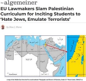 Algemeiner_EU Lawmakers Advocate for PA Funding Reduction_Screen