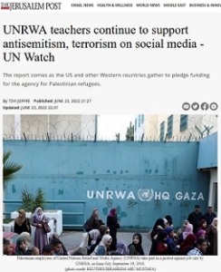 JP_UNRWA Teachers Continue to Support Antisemitism, Terrorism on Social Media_Screen