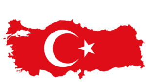 Image: Map of Turkey made into the shape of Turkey